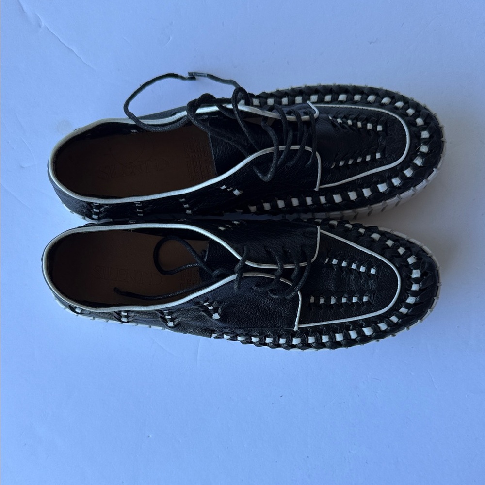 Silent D Black and White Women's Loafers